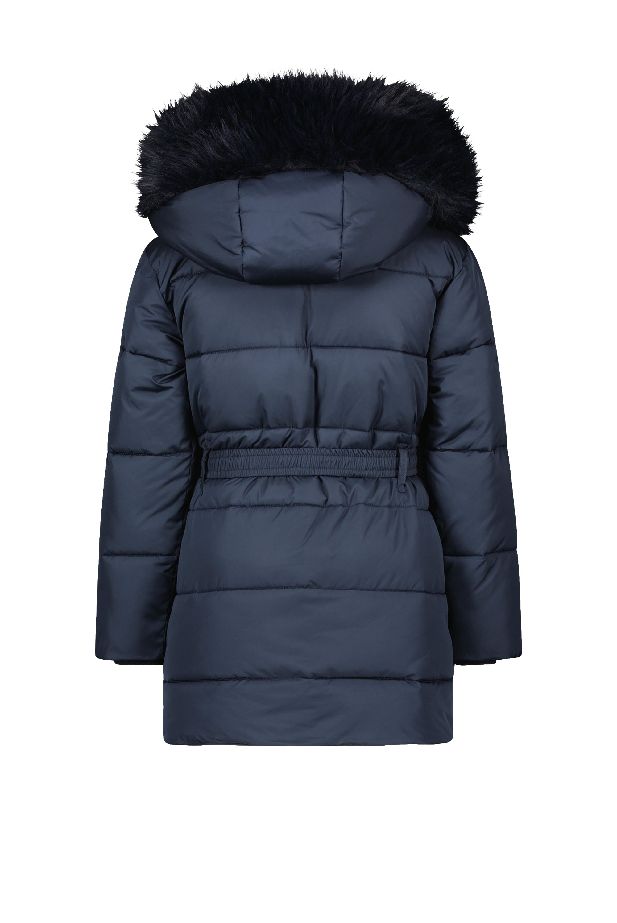 ♥ BODETTE ♥ fur-edged hood coat *Blue Navy*