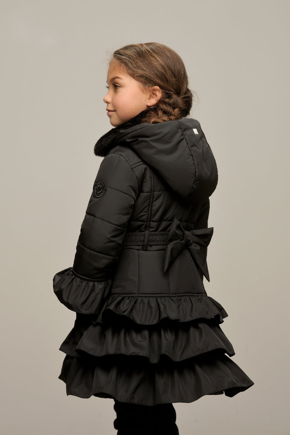 ♥ BOUQUET ♥ ruffle coat *Black is Black*