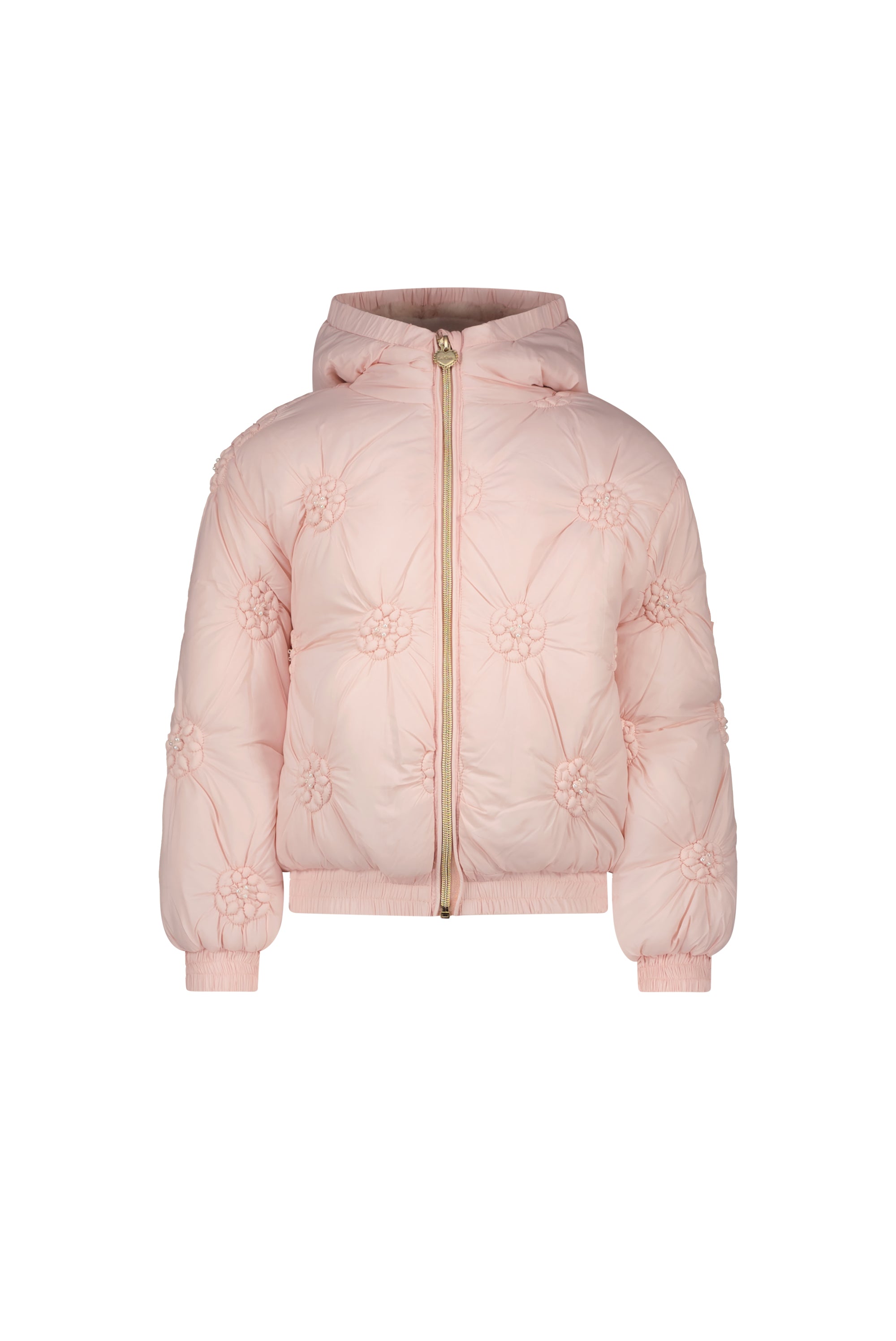 BARDOT quilted flowers coat Rose Quartz