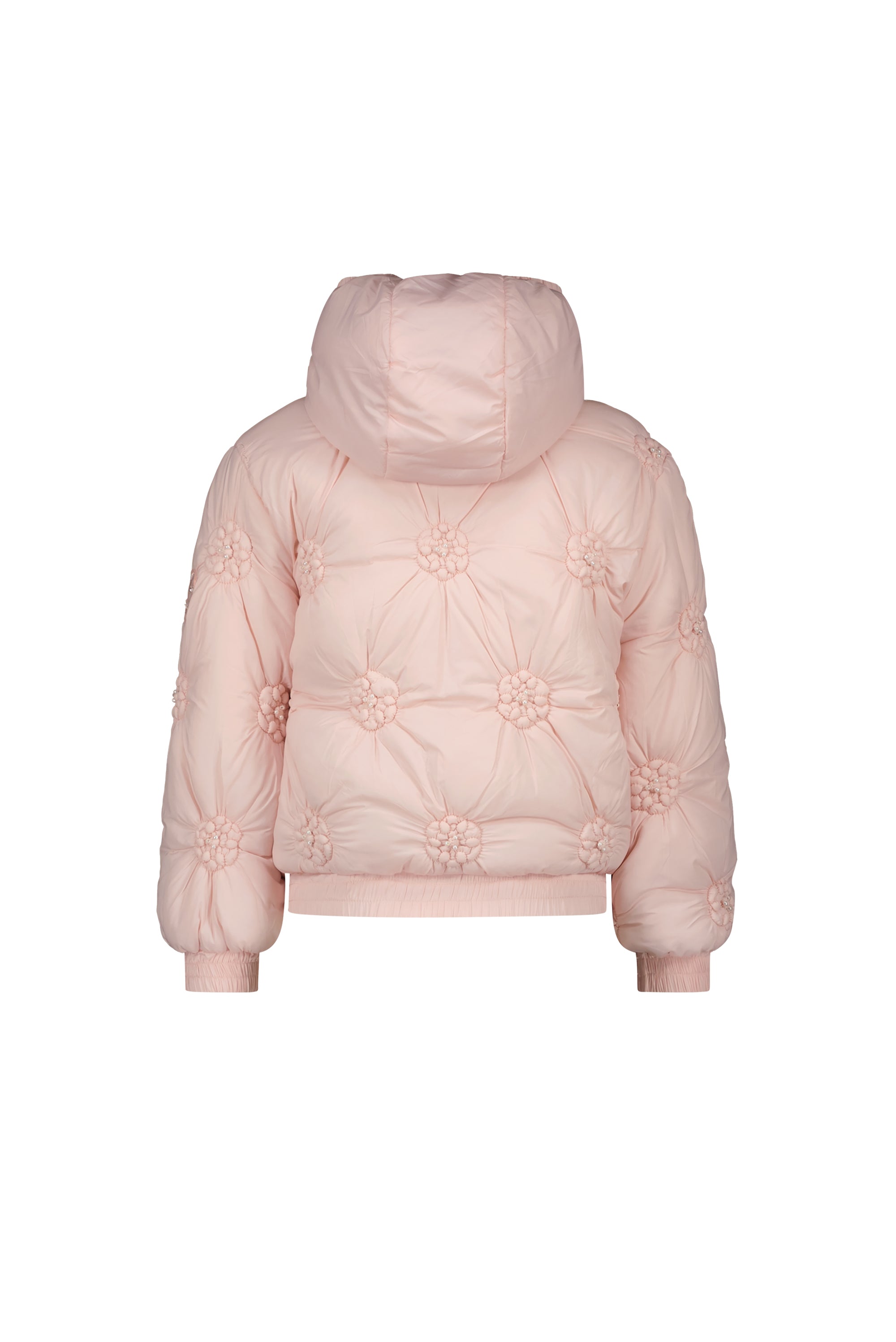 ♥ BARDOT ♥ quilted flowers coat *Rose Quartz*