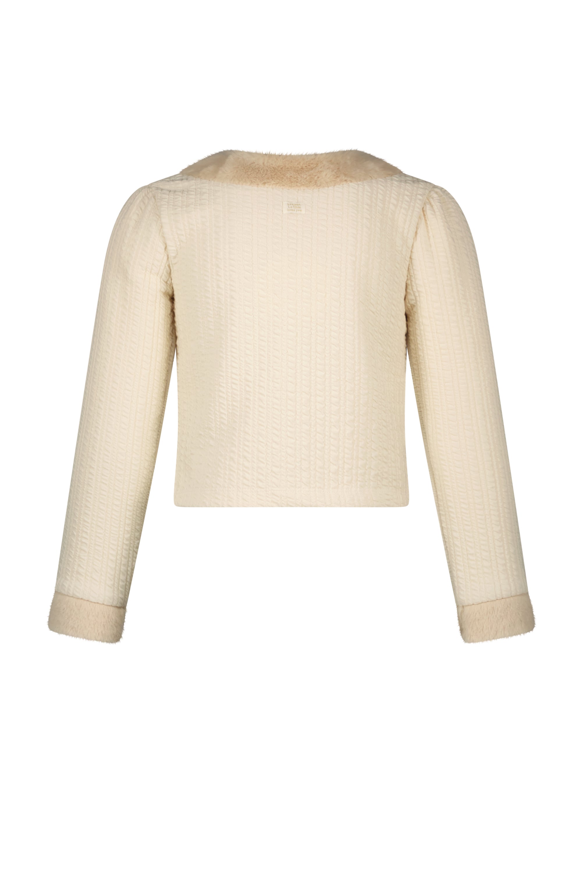 ♥ AMSLEY ♥ cable knit &amp; fur jacket *Dreamy Creamy*