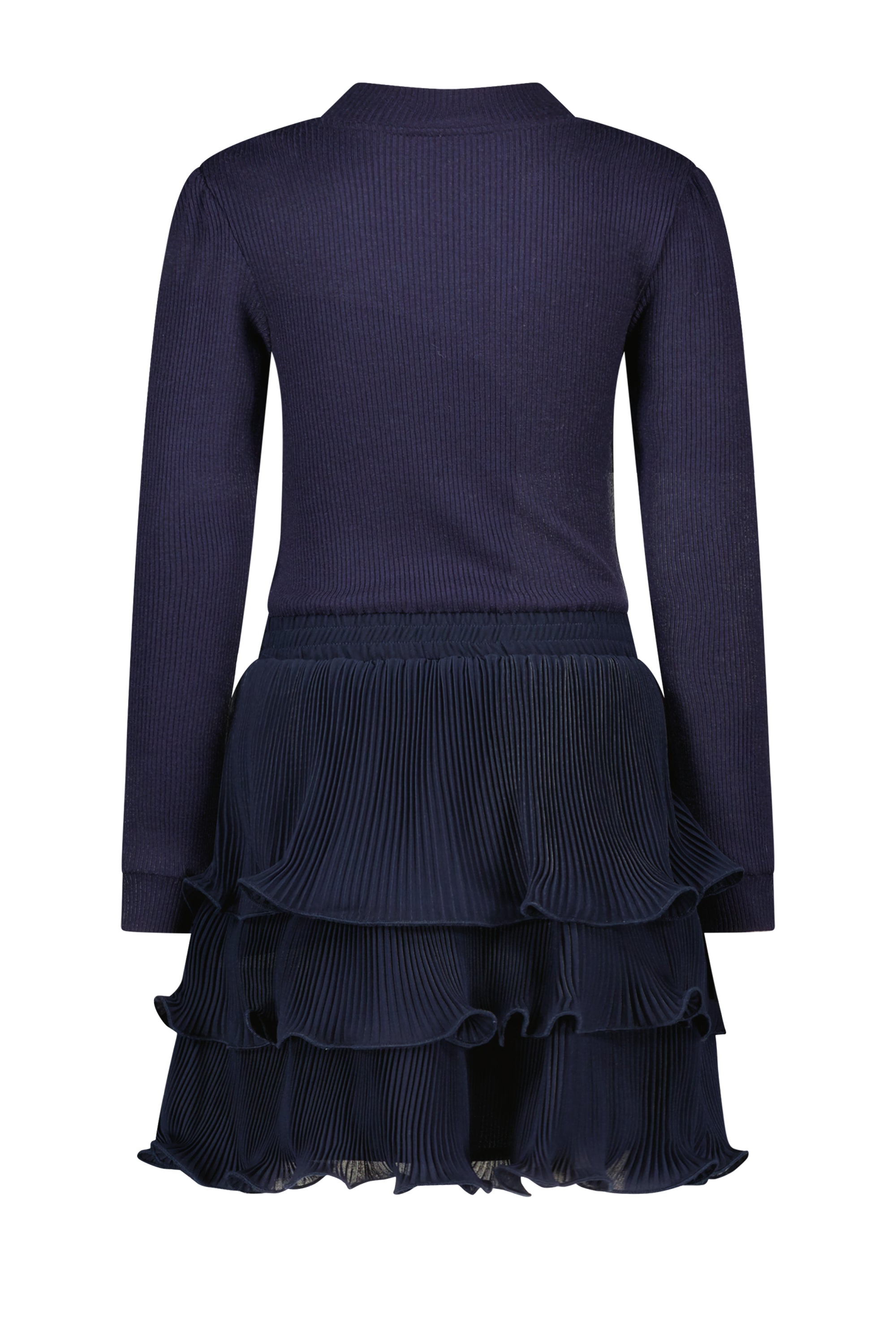 ♥ SONIQUE ♥ knit &amp; pleated dress *Blue Navy*