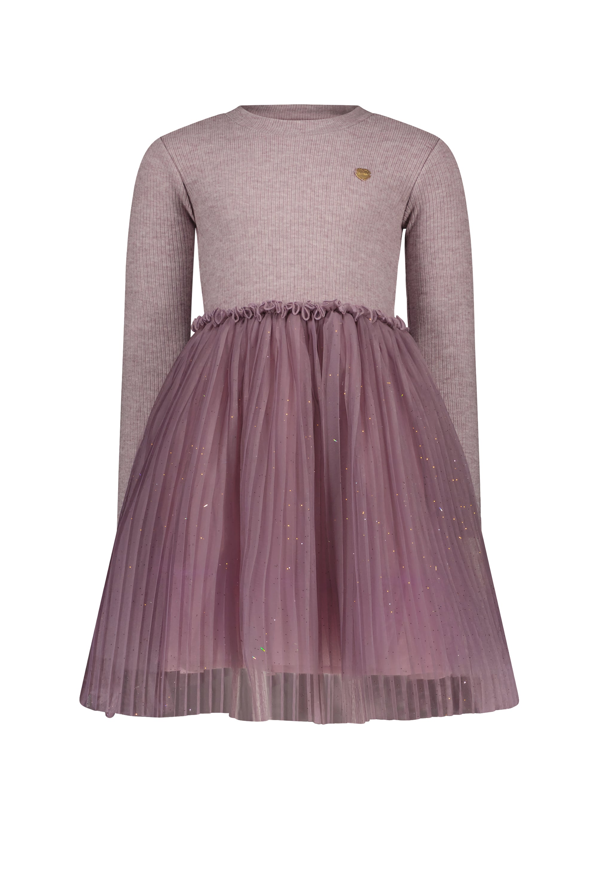 ♥ SMART ♥ soft knit &amp; tulle dress *Sweet Plums*