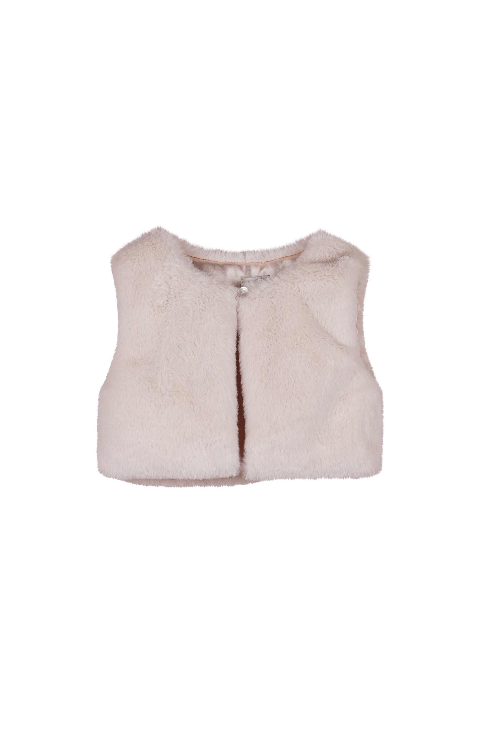 ♥ EBAYA ♥ furry vest *Dreamy Creamy*