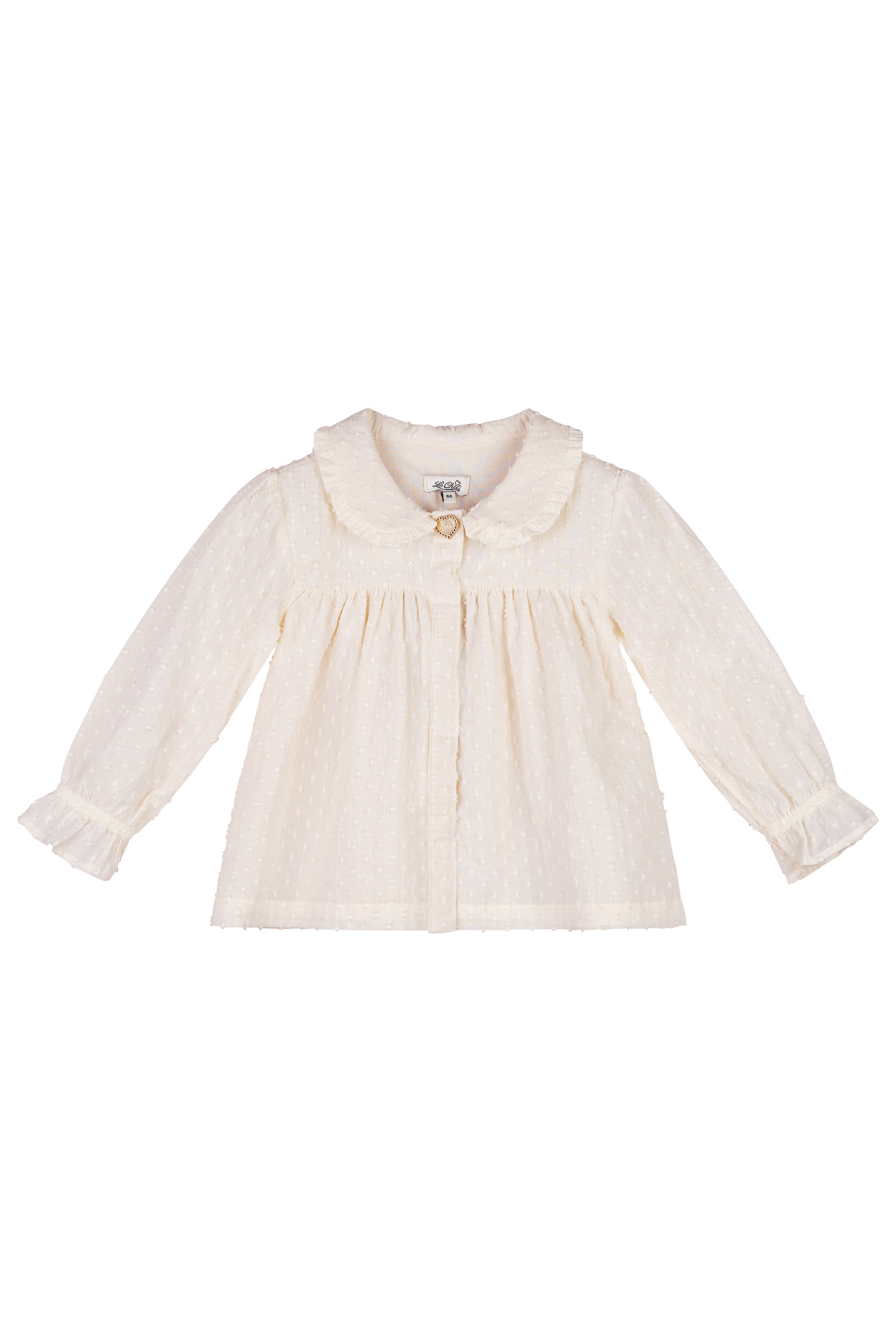 ♥ ENIYA ♥ dotted voile blouse *Dreamy Creamy*