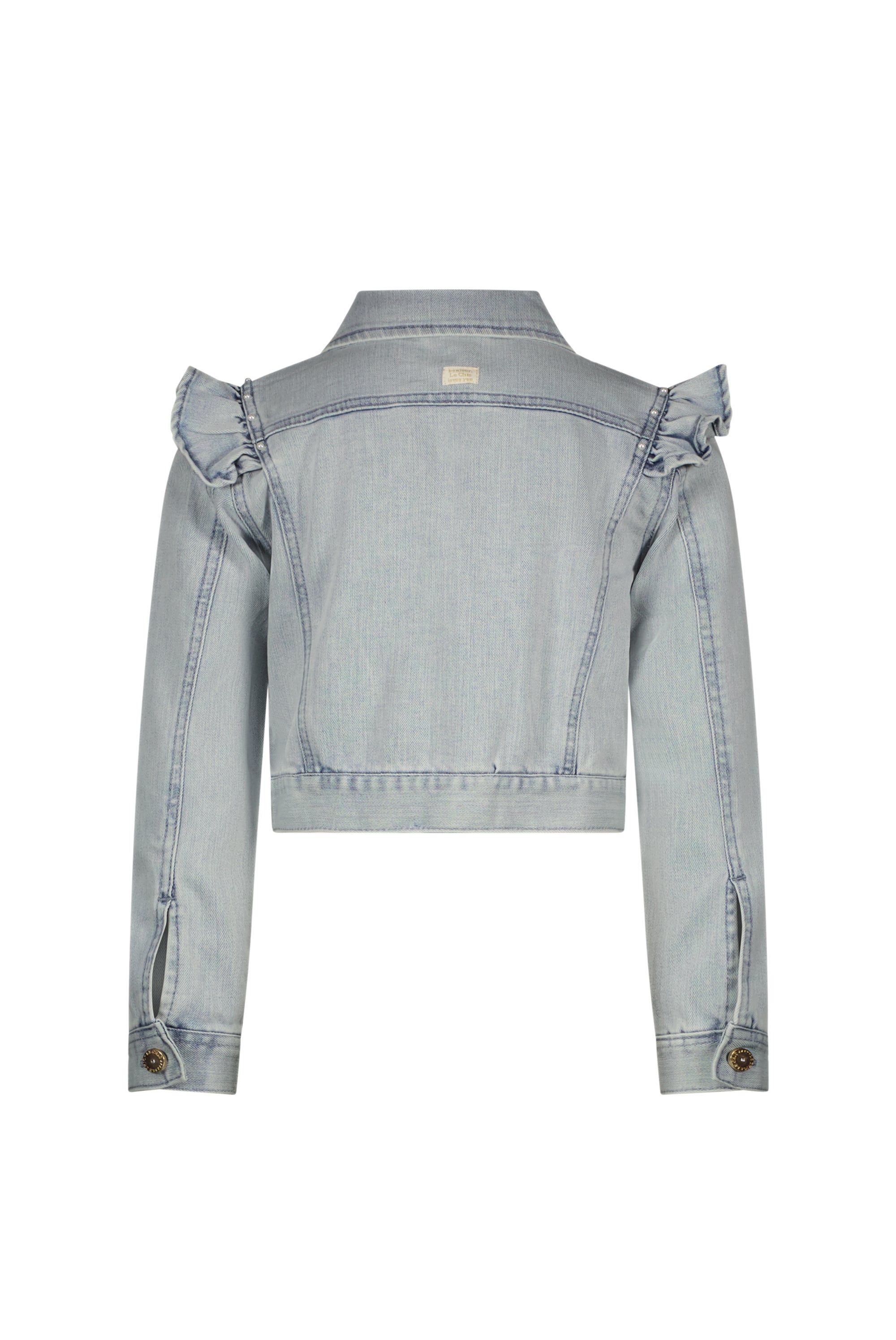 ♥ALYSUM♥ ruffle denim jacket *Classic Light Denim*