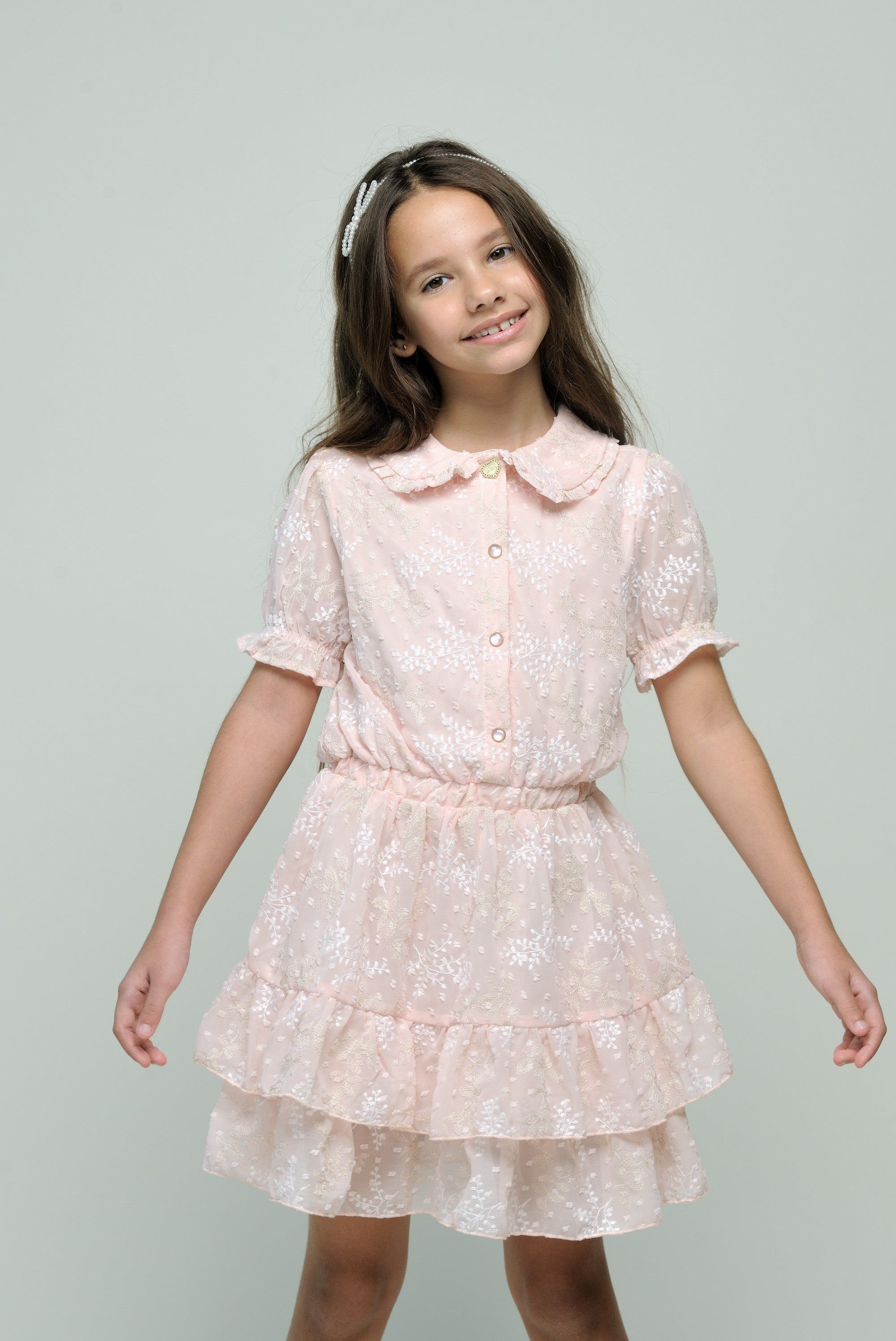 ♥SWANKA♥ embro voile dress *Baroque Pink*