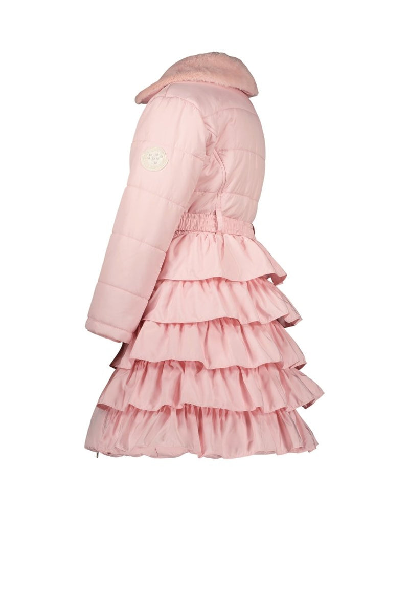 Le chic 2025 pink ruffle coat